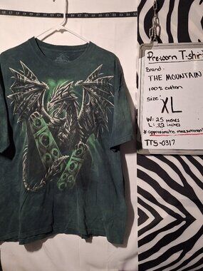 The Mountain Dragon T-Shirt, Green, XL